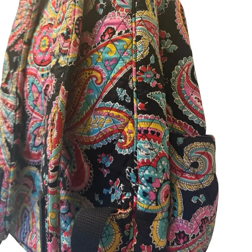VERA BRADLEY Women's Large Campus Backpack French Paisley PINK School Work Artsy
